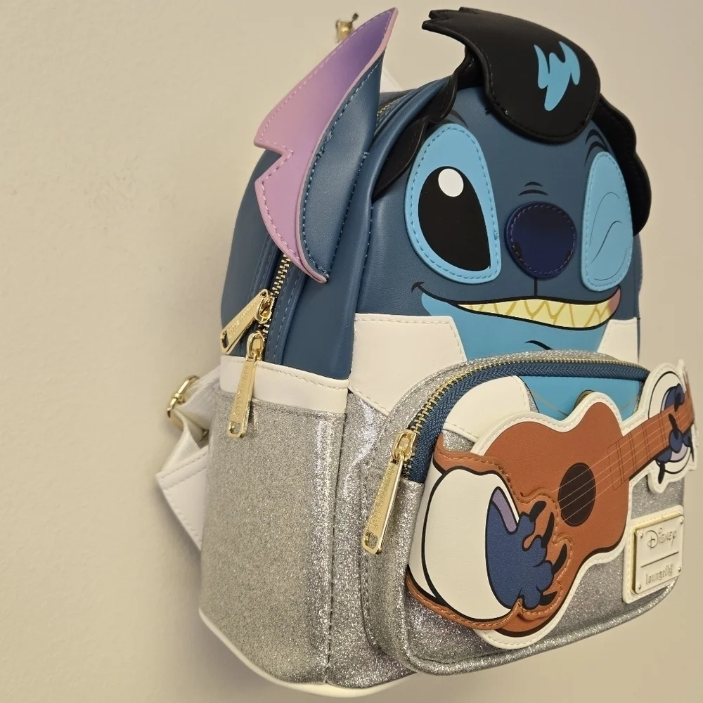 Loungefly Stitch Elvis Guitar Disney Backpack